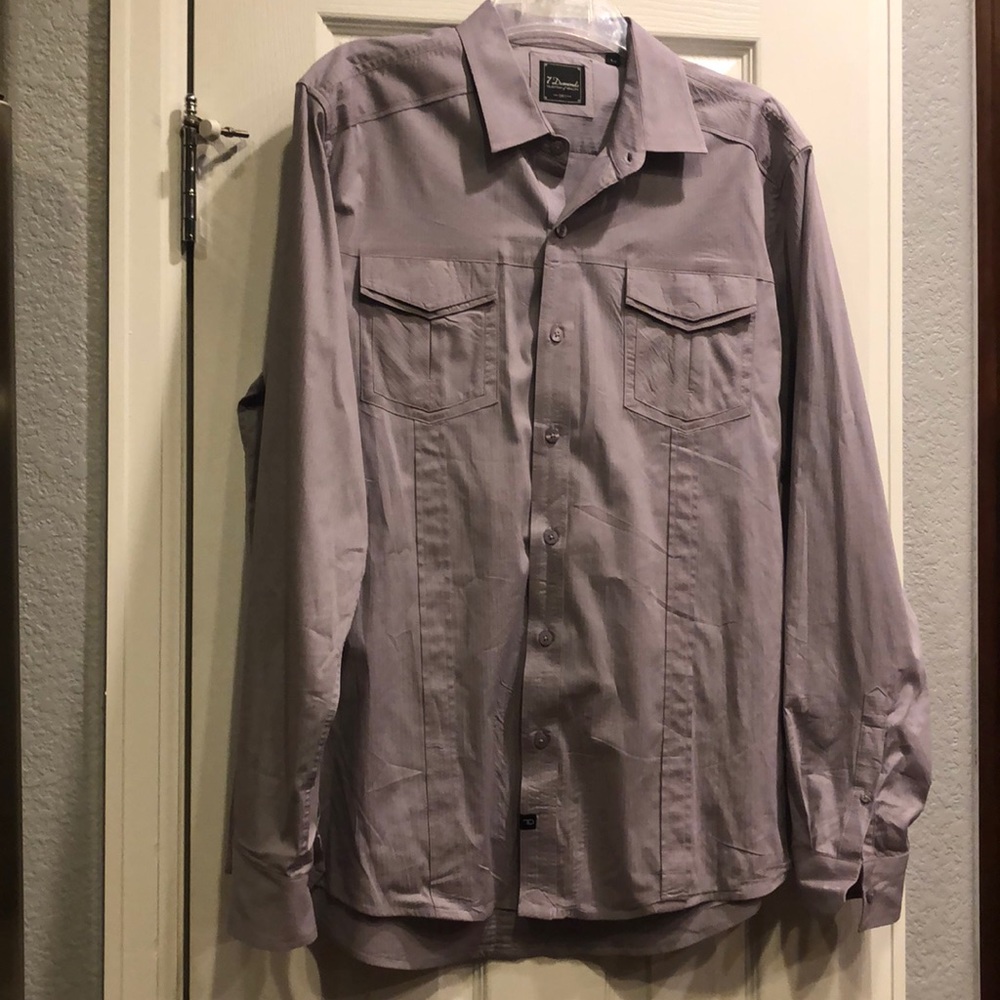 Light purple 7 Diamonds button down shirt